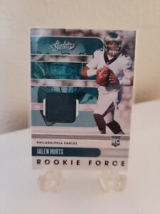 2022 Absolute Rookie Force Jalen Hurts Rc Patch #14 🔥📈 Eagles