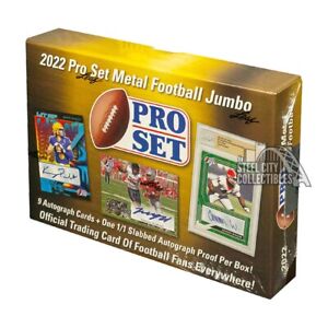 2022 Pro Set Metal Football Hobby Jumbo Box