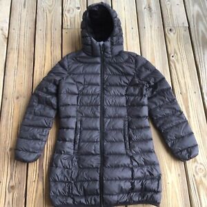 Beinia Valuker Women's Hooded Quilted Down Coat Puffer Parka Jacket Black Sz S