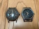 Vintage Pair Of Military WW2 Era Watches Bulova Type A-11 & Enicar As-Is