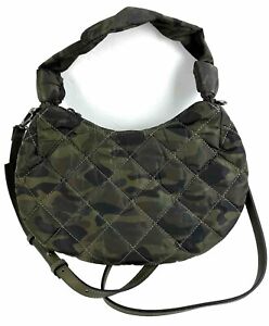 International Concepts INC Crossbody Bag Camouflage Green Nylon Handbag New