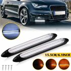 2x LED Switchback DRL Tube Light Amber White Sequential Flow Turn Signal Strip (For: MAN TGX)