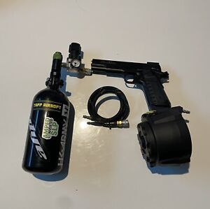 HPA Tapped pistol drum mag setup