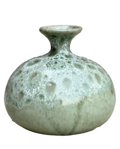 New ListingVTG Art Pottery Handmade Crystalline Glaze Bud Vase Signed, Elegant Decor Gift