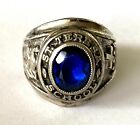 Vintage St Teresa 1966 High School Ladies Class Ring Sterling Silver Size 6.25