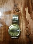 Timex Electric Dynabeat Gold Tone Non Working Wrist Watch