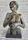 African American Singer Trophy Award Bronze Sculpture Music Musician Singer Sale