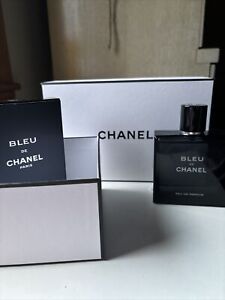 Bleu De Chanel Eau De Parfum - 3.4 oz with original packaging.