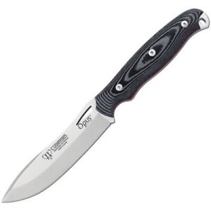 Cudeman Hunting Knife Opus Ness Wolf Black Micarta Fixed Blade Knife