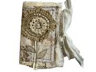 Junk Journal Handmade Small 9” X 6”  Lace Doily Blank Grungy Style Coffee Dyed