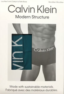 Calvin Klein Men's Modern Structure Low Rise Trunks, Green, Size M