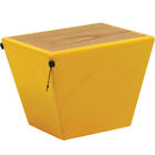 UNIQUE CAJON DRUM w/ SNARE SOLID OAK WOOD TYCOON LATIN PERCUSSION QUINTO YELLOW