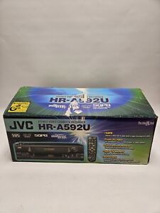 BRAND NEW JVC HR-A592U OPEN BOX VHS TAPE PLAYER RECORDER TV HOME CINEMA MOVIE