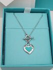 Tiffany & Co. Return to Tiffany Love Blue Heart Toggle Necklace