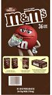 M&M'S Milk Chocolate Candy, Full Size, 1.69 oz Bag. Case Of 36