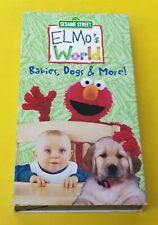 ⭐️⭐️⭐️⭐️⭐️ VHS Video Tape Sesame Street: Elmo's World - Babies, Dogs & More