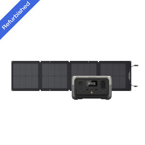 EcoFlow Solar Generator RIVER 2 256Wh+110W Solar Panel Certified Refurbished
