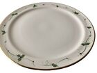 Laurie Gates Christmas Antique Holly Platter Round Gold Trim Vintage 14 1/2