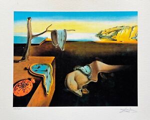 Salvador Dali PERSISTENCE OF MEMORY Facsimile Signed & Numbered Giclee Art 12x16
