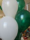 Green and White Balloons, Jade Green Party, White Party Supplies, White Balloons