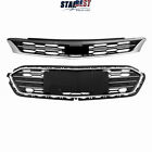 Honeycomb Chrome Front Bumper Upper & Lower Grille For Chevrolet Cruze 2016-2018 (For: 2017 Cruze)