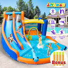 JOYLDIAS Giant Kids Inflatable Double Water Slide Bouncer JumpClimb 4Guns Blower