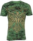 XTREME COUTURE by AFFLICTION Mens T-shirt Connect Eagle Wings Green S-3XL NWT