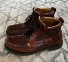 LL Bean Men's Allagash Bison Brown Leather Lace Up Chukka Ankle Boots Size 9.5