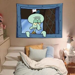 40 x 30 in Funny Meme Tapestry Octopus Cartoon Anime Tapestry Wall Hanging Colle