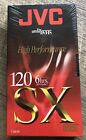 JVC VHS Tape T-120 SX 6-hrs EP Mode Blank High Performance New & Sealed