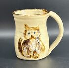New ListingCat Kitten North Carolina Pottery Mug by Janet Resnik Studio Art Handmade 8 Oz