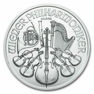2021 1 oz Austrian Silver Philharmonic Coin .999 Fine Silver BU - IN STOCK