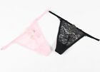 Victoria's Secret V-String Lace Panty with Shiny Heart Details 11237643