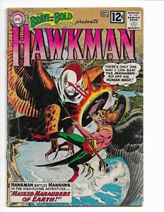BRAVE AND THE BOLD 43 - G+ 2.5 - EARLY HAWKMAN - HAWKGIRL - ORIGIN (1962)