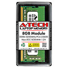 A-Tech 8GB PC4-25600 Laptop SODIMM DDR4 3200 MHz Non-ECC 260-Pin Memory RAM 8G