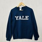 Yale Sweatshirt Navy Spell Out S Campus Customs Pullover