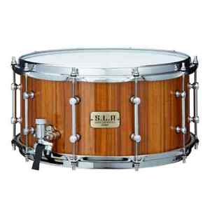 Tama SLP G-Maple Snare Drum 14x7 Gloss Natural Zebrawood