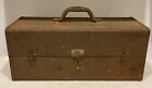 Kennedy T-18 Steel Fishing Tackle Tool Box w Assortment of Vintage Fishing Lures