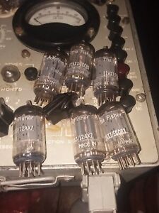 6 Excellent strong super nice telefunken Fisher smooth plate  12ax7 tubes #DJ114