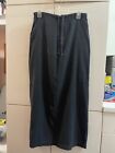 GAP Gray Maxi Skirt Womens Size 10 Long Straight Drawstring