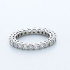 1 1/2 CT H SI1 Round Brilliant Natural Certified Diamonds 950 PL. Eternity Ring