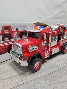 HESS 2015 Fire Truck and Ladder Rescue Lights & Sound - Pre-owned In Box