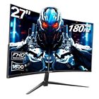 New Listing Curved Gaming Monitor 144hz/180hz PC Monitor Full HD 1080P, 27 inch 180Hz