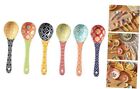 New ListingCeramic Serving Spoons, Colorful Soup Spoons Set for 6.25 inch Vibrant Color