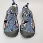 Keen Sandals Blue Striped Water Proof Metatomioal Footbed  Shoes Women’s Sz 9.5