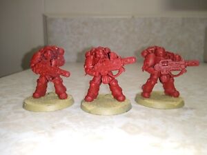 Warhammer 40k - Space Marines - Primaris Eradicators (3) - Indomitus, Primed Red