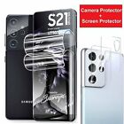 For Samsung Galaxy S21 Ultra/S21+/S21 TPU Hydrogel Screen Protector/Camera Lens