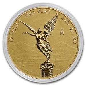 LIBERTAD MEXICO 2023 1/2 oz Reverse Proof Gold Coin in Capsule