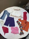 American Girl Doll Lot 10 Piece Clothing Pants Dresses Bandanas Tops Scarves