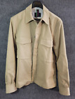 PS by Paul Smith Men’s Coat Jacket Full Zip Button Beige Overshirt Size Medium